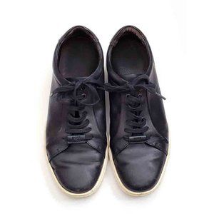 HUGO BOSS Leather Sneakers Shoes Navy Blue Men's USA Size 10.5M